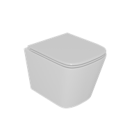 DK Комплект Унитаз подвесной безободковый Berlin DT1436016, 490*340*350мм, сиденье микролифт, белый+Инсталляция рамная скрытого монтажа DI8055119, 550*100*1190мм, для подвесного унитаза, универсальная+Клавиша смыва D&K Quadro DB1519025, черный DS1431611