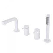 ABBER Смеситель Emotion AF8813W на борт ванны, белый матовый AF8813W