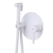 ABBER Смеситель Emotion AF8826W с гигиеническим душем, белый матовый AF8826W