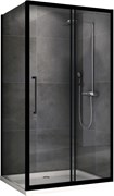 ABBER Schwarzer Diamant Душевой уголок прямоугольный двери раздвижные размер 120x50 см, профиль - черный / стекло - прозрачное AG30120BH-S50B