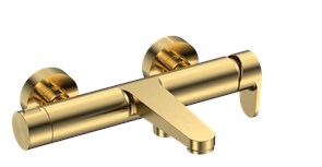 AQUAme Смеситель для ванны Novara шлифованное золото AQM6912BG AQM6912BG