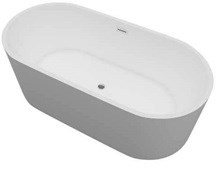 Creavit ванна отдельностоящая Buble 180x81x58 белый матовый DT.BU00.0006