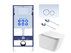 AQUATEK SET ЛИБРА T-015/KKI01 (рама Standard INS-0000012+крепеж KKI-0000001+KDI-0000015+унитаз ЛИБРА AQ1505T-00 с тонким сиденьем soft-close) SET AQUATEK ЛИБРА T-015/KKI01