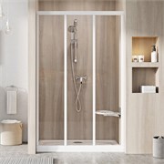 RAVAK Душевые двери раздвижные ASDP3-90 198 профиль белый, прозрачное стекло Transparent 00V701R2Z1