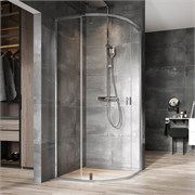 RAVAK Nexty Душевой уголок четверть круга размер 90x90 см двери Распашные, профиль - блестящий / стекло - прозрачное 3O677C00Z1
