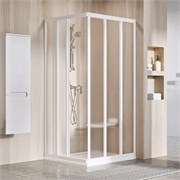 RAVAK Supernova Душевой уголок квадратный размер 75x75 см двери раздвижные, профиль - белый / стекло - матовое 15V301R2ZG