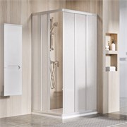 RAVAK Supernova Душевой уголок квадратный размер 75x75 см двери раздвижные, профиль - сатин / стекло - полистирол 15V30UR211