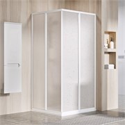 RAVAK Supernova Душевой уголок квадратный размер 100x100 см двери раздвижные, профиль - белый / стекло - полистирол 14VA01O211