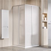 RAVAK Supernova Душевой уголок квадратный размер 90x90 см двери раздвижные, профиль - сатин / стекло - полистирол 14V70UO211