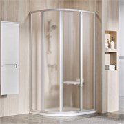 RAVAK Supernova Душевой уголок четверть круга размер 90x90 см двери раздвижные, профиль - сатин / стекло - матовое 3117OU02ZG