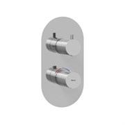 RAVAK Смеситель скрытого монтажа термостатический Espirit ES 063.00CR.O2.RB07C, с переключателем ванна/душ, для R-box, хром X070206