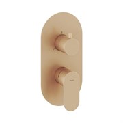 RAVAK Смеситель скрытого монтажа EL 068.60RGB.O3 РОЗОВОЕ ЗОЛОТО (3 вывода) + нужен RB07F.50 (X070235) X070371