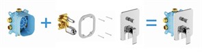 RAVAK Смеситель настенный с переключателем FL 065.00 для R-box X070123