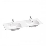 RAVAK Умывальник двойной CLASSIC II SLIM 1300 белый с отверстиями XJX01113001