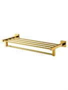 WONZON &amp; WOGHAND Полотенцедержатель с полкой POLO, Темное золото (WW-8981-DG) WW-8981-DG