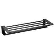 WONZON &amp; WOGHAND Полотенцедержатель с полкой , Черный матовый (WW-V2901-MB) WW-V2901-MB