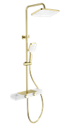 WONZON &amp; WOGHAND Душевая система Shelf, Брашированное золото (WW-B3552-BG) WW-B3552-BG