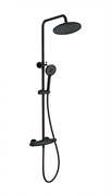 WONZON &amp; WOGHAND Душевая система с термостатом CAPSULE, Черный матовый (WW-B3031-A-MB) WW-B3031-A-MB