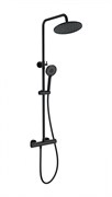 WONZON &amp; WOGHAND Душевая система с термостатом INN 4, Черный матовый (WW-B3047-A-MB) WW-B3047-A-MB
