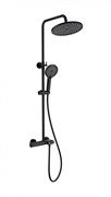 WONZON &amp; WOGHAND Душевая система с термостатом MUSE Corno, Черный матовый (WW-B2091-A-MB) WW-B2091-A-MB