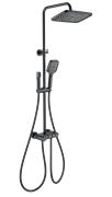 WONZON &amp; WOGHAND Душевая система с термостатом MUSE Corno, Черный матовый (WW-B3112-MB) WW-B3112-MB