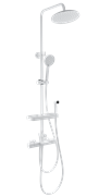 WONZON &amp; WOGHAND Душевая система с термостатом Plate, Белый матовый (WW-C3017-A1-MW) WW-C3017-A1-MW