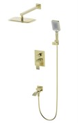 WONZON &amp; WOGHAND Душевая система встраиваемая FIT, Брашированное золото (WW-88939009A- BG) WW-88939009A-BG