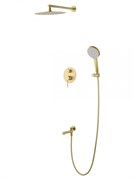 WONZON &amp; WOGHAND Душевая система встраиваемая STICK, Брашированное золото (WW-88939017-BG) WW-88939017-BG