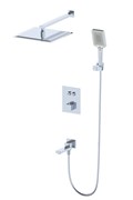 WONZON &amp; WOGHAND Душевая система с термостатом встраиваемая , Хром (WW-88929003-CR) WW-88929003-CR