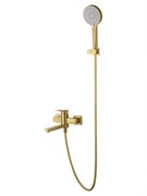 WONZON &amp; WOGHAND Смеситель для ванны с душем FRAME, Брашированное золото (WW-88639010-BG) WW-88639010-BG