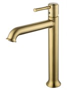 WONZON &amp; WOGHAND Смеситель для раковины высокий TOR, Брашированное золото (WW-88019073-BG) WW-88019073-BG