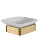 WONZON &amp; WOGHAND Мыльница с держателем LOTTE, Брашированное золото (WW-8322-BG) WW-8322-BG