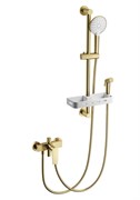 WONZON &amp; WOGHAND Смеситель для душа с гарнитуром , Брашированное золото (WW-A31003-BG) WW-A31003-BG