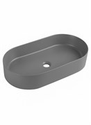 WONZON &amp; WOGHAND Накладная раковина овальная ONTARIO, серый матовый (WW-RN41363-MG) WW-RN41363-MG