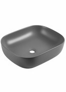 WONZON &amp; WOGHAND Накладная раковина прямоугольная TAHOE, серый матовый (WW-RN41286-MG) WW-RN41286-MG