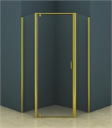 AZARIO Душевое ограждение AZ-112P 100*100*200 золото, прозрачное стекло CS00020416 CS00020416