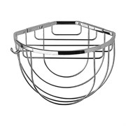 FBS Ryna Полочка-решетка угловая полукруг. 26 см с держателями для мочалок