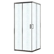 AZARIO Душевое ограждение Париж 1200х800х1950 стекло &amp;quot;Шиншилла&amp;quot; 5 мм, профиль хром (AZ-R06-12080-CH-CHC) AZ-R06-12080-CH-CHC