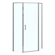 AZARIO Душевое ограждение Сакура 900х900х1950 прозрачное стекло 6 мм, профиль графит матовый (AZ-21C-90-MGR-CL) AZ-21C-90-MGR-CL
