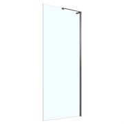 AZARIO Душевая перегородка Кронос 120х200 AZ-6310-120-BGM-CL цвет брашированная вороненая сталь AZ-6310-120-BGM-CL
