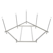 AZARIO Сборный каркас к ванне Косма 145х145 см шпильки, сталь (AV.0088123K) AV.0088123K