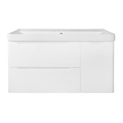 AZARIO Комплект Тумба Лотос 100/2 подвесная+дверь с раковиной Монте 100 CS00093902 CS00093902