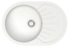 AZARIO Кухонная мойка Флора 730x450x215 искусственный мрамор, цвет белый (CS00079910) CS00079910