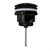 AZARIO Донный клапан для раковины, CLIC-CLAC, 1 1/4, латунь, черный (AZ-105-BL-Н) AZ-105-BL-Н
