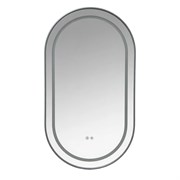 AZARIO Зеркало с подсветкой в ванную Джоли 500х900х30 АZ-LED012725 цвет серый матовый АZ-LED012725