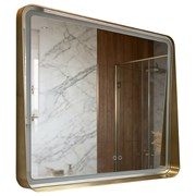 AZARIO Зеркало с подсветкой в ванную Энтони 1000х700х10 АZ-LED012925 цвет золотой матовый АZ-LED012925