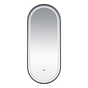 AZARIO Зеркало с подсветкой в ванную Блейк 1200х500х50 АZ-LED011525 цвет черный матовый АZ-LED011525