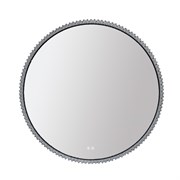 AZARIO Зеркало с подсветкой в ванную Лайвли 800х800х55 АZ-LED011925 цвет черный матовый АZ-LED011925