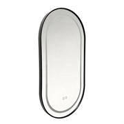 AZARIO Зеркало с подсветкой в ванную Джоли 500х900х30 АZ-LED012525 цвет черный матовый АZ-LED012525