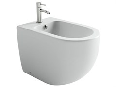CERAMICA NOVA Напольное биде Метрополь (Metropol), 1 отверстие под смеситель, в комплекте крепеж для монтажа (цвет белый матовый) CN4005MW